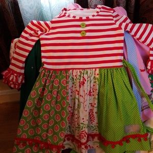 2 Eleanor Rose Christmas dresses size 4-5